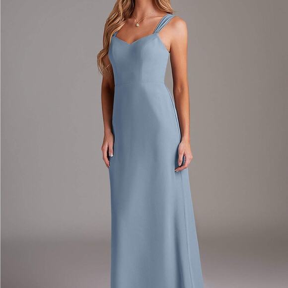 NWT AZAZIE Denice Blue Jay formal maxi gown dress size 6
 b54 - Picture 8 of 11
